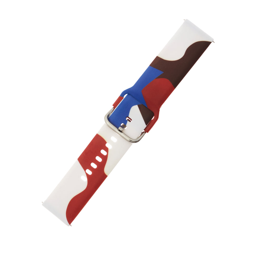 Strap Moro for Samsung Galaxy Watch 45 / 46 / 47 mm silicone bracelet watch band - pattern 8 — Hurtel