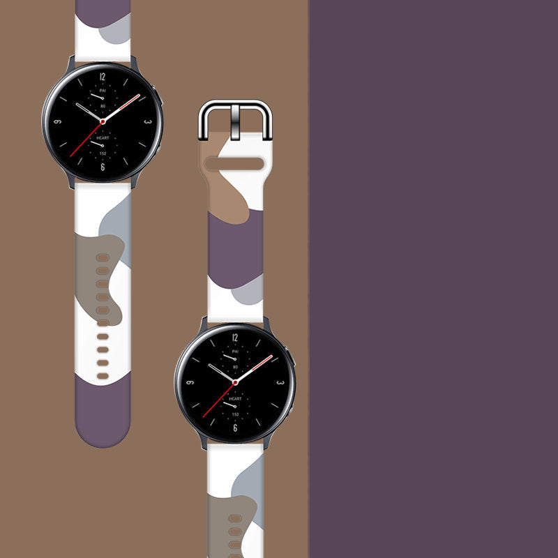 Strap Moro for Samsung Galaxy Watch 45 / 46 / 47 mm silicone bracelet watch band - pattern 9 — Hurtel