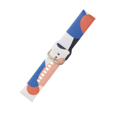 Strap Moro for Samsung Galaxy Watch 45 / 46 / 47 mm silicone bracelet watch band - pattern 10 — Hurtel