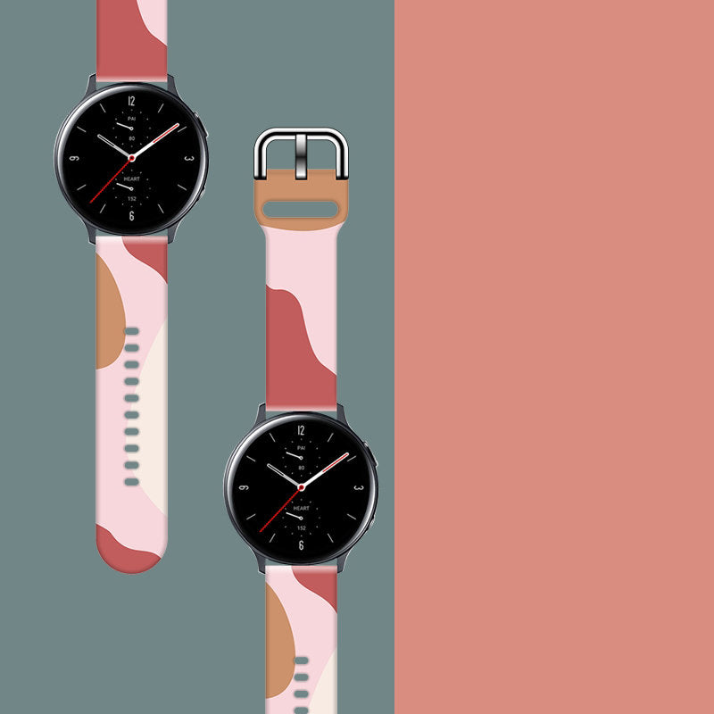 Strap Moro for Samsung Galaxy Watch 45 / 46 / 47 mm silicone bracelet watch band - pattern 12 — Hurtel
