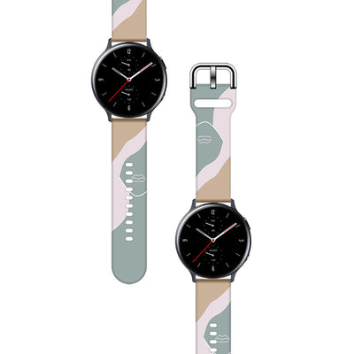 Strap Moro for Samsung Galaxy Watch 45 / 46 / 47 mm silicone bracelet watch band - pattern 17 — Hurtel
