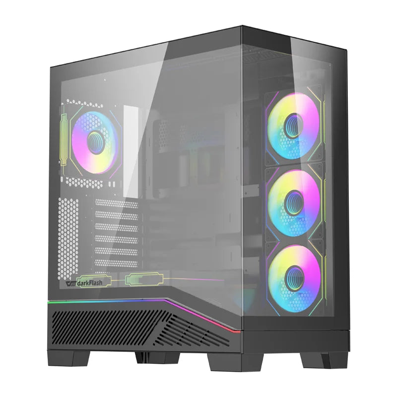 Computer case DarkFlash K430 + 6 fans (black) - Image 1