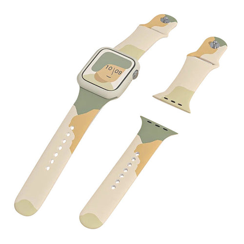 Silicone Strap Moro Watch Bracelet Band for Apple Watch 42 / 44 / 45 / 49 mm - Pattern 6 — Hurtel