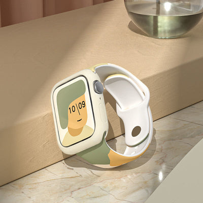 Silicone Strap Moro Watch Bracelet Band for Apple Watch 38 / 40 / 41 mm - Pattern 1 — Hurtel