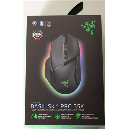 SALE OUT. Razer Basilisk V3 Pro 35K Gaming Mouse, Wireless, Black | Razer Gaming Mouse | Basilisk V3 Pro 35K | Optical m