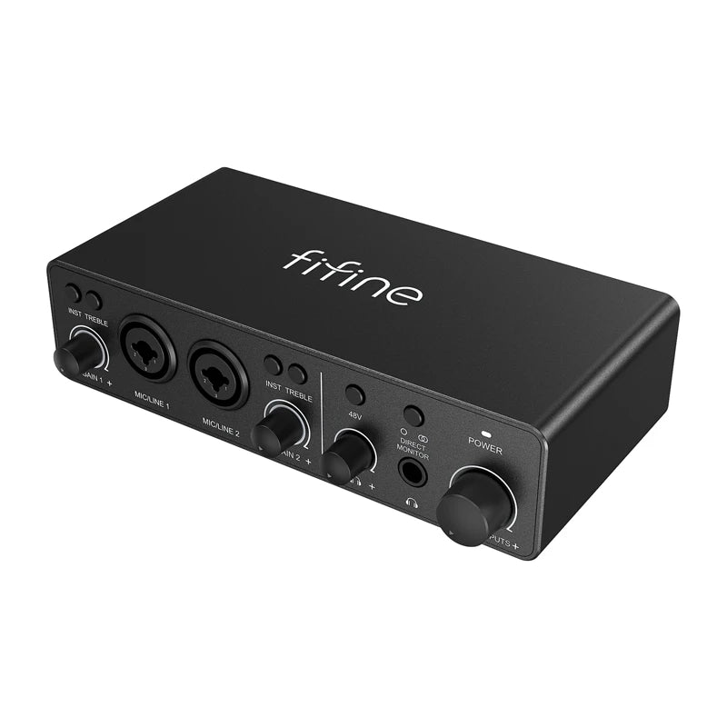 Fifine Ampli3 Audio Interface (Black) - Image 1