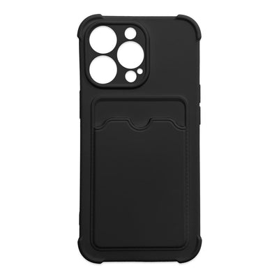 Card Armor Case Pouch Cover for Xiaomi Redmi 10X 4G / Xiaomi Redmi Note 9 Card Wallet Silicone Armor Cover Air Bag Black — Hu