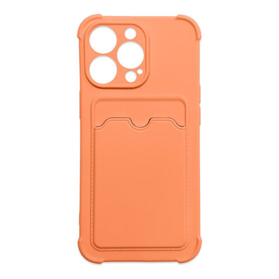 Card Armor Case Pouch Cover for Xiaomi Redmi 10X 4G / Xiaomi Redmi Note 9 Card Wallet Silicone Armor Cover Air Bag Orange — H