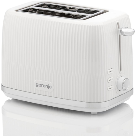 Gorenje Toaster | T850DPW | Number of slots 2 | Housing material Plastic | White