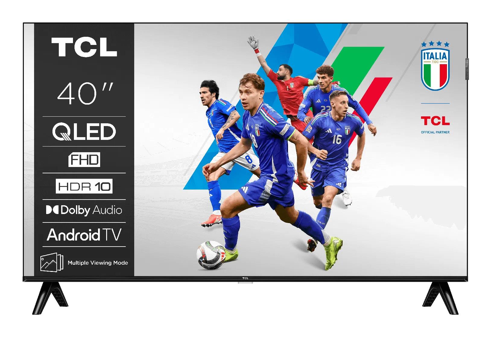 TV Set TCL 40 " Full HD 1920 x 1080 pixels Flat 16:9 QLED 40V5C