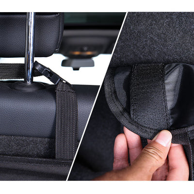 Car organizer for the rear seat backrest for the trunk black — Hurtel