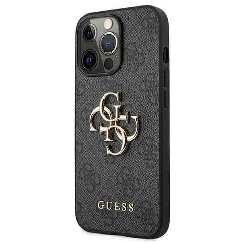 Guess GUHCP13L4GMGGR iPhone 13 Pro / 13 6.1" grey/grey hardcase 4G Big Metal Logo