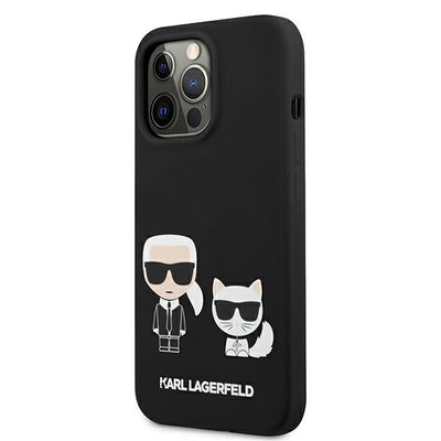 Karl Lagerfeld KLHCP13LSSKCK iPhone 13 Pro / 13 6.1" hardcase black/black Silicone Karl & Choupette