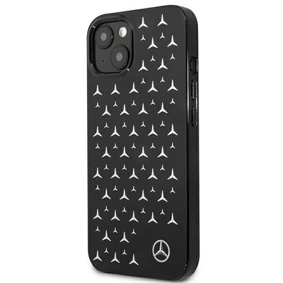 Mercedes Silver Stars Pattern Case for iPhone 13 mini - Black