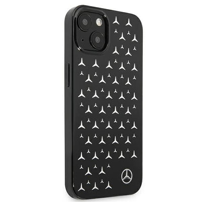 Mercedes Silver Stars Pattern Case for iPhone 13 mini - Black