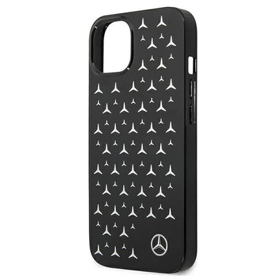 Mercedes Silver Stars Pattern Case for iPhone 13 mini - Black