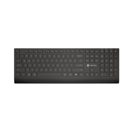 Natec Keyboard and Mouse | Stringray 2 | Keyboard and Mouse Set | Wireless | US | Black