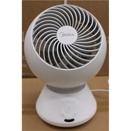 SALE OUT. | Midea Fan | MDF24JRW TurboForce | Table Fan | Number of speeds 5 | Oscillation | Remote control | White | DE