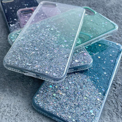 Star Glitter Shining Cover for iPhone 13 Pro black — Hurtel