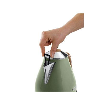 Delonghi | Kettle | KBOV 2001.GR | Electric | 2000 W | 1.7 L | 360° rotational base | Green