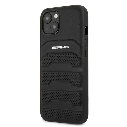 AMG Leather Debossed Lines case for iPhone 13 mini - black — Mercedes