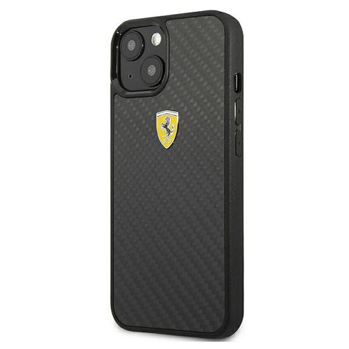 Ferrari FEHCP13SFCABK iPhone 13 mini 5.4" black/black hardcase On Track Real Carbon