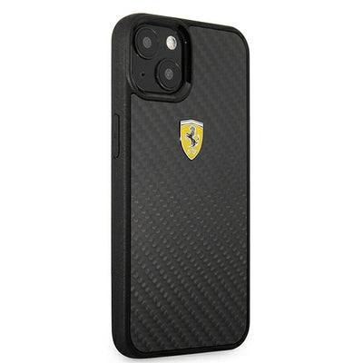 Ferrari FEHCP13SFCABK iPhone 13 mini 5.4" black/black hardcase On Track Real Carbon