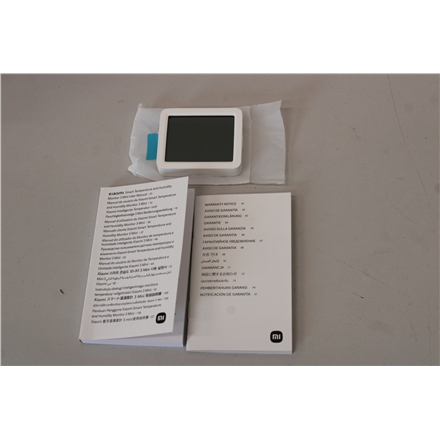 SALE OUT. Xiaomi Smart Temperature and Humidity Monitor 3 Mini | White | UNPACKED, MISSING ADHESIVE STICKER