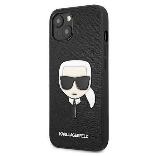 Karl Lagerfeld KLHCP13SSAKHBK iPhone 13 mini 5,4" czarny/black hardcase Saffiano Ikonik Karl's Head