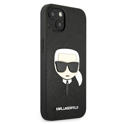 Karl Lagerfeld KLHCP13SSAKHBK iPhone 13 mini 5,4" czarny/black hardcase Saffiano Ikonik Karl's Head