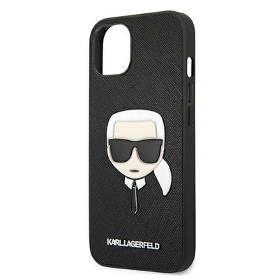 Karl Lagerfeld KLHCP13SSAKHBK iPhone 13 mini 5,4" czarny/black hardcase Saffiano Ikonik Karl's Head