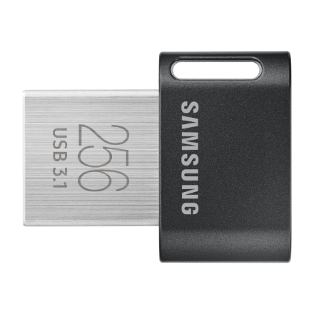 Samsung | FIT Plus | MUF-256AB/APC | 256 GB | USB 3.1 | Black/Silver