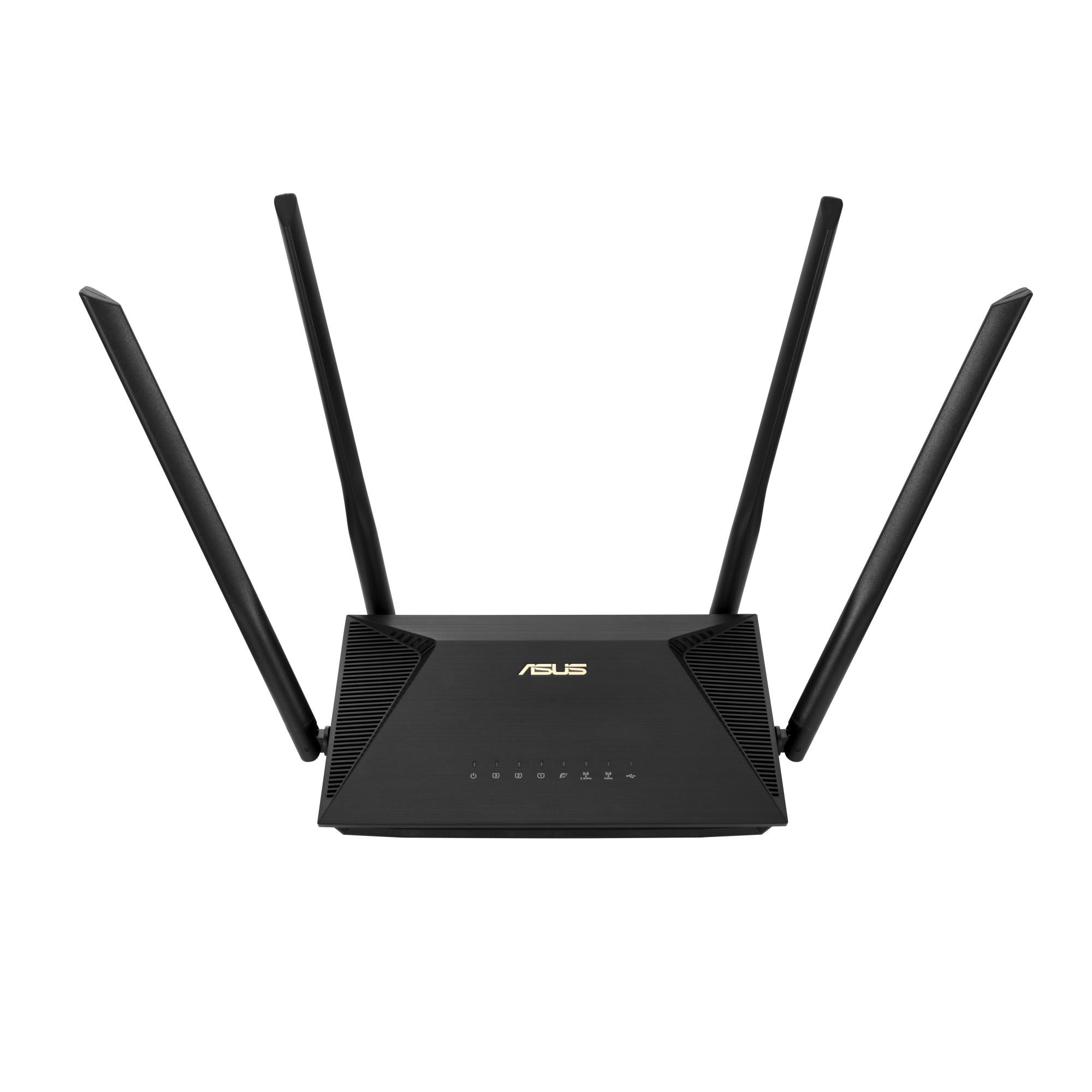 Wireless Router ASUS RT-AX53U Wi-Fi 6 (802.11ax) Ethernet WAN Yes WAN connection type RJ-45 Ethernet LAN Yes 3G Yes 4G Yes 1xLAN ports USB port Yes RT-AX53U