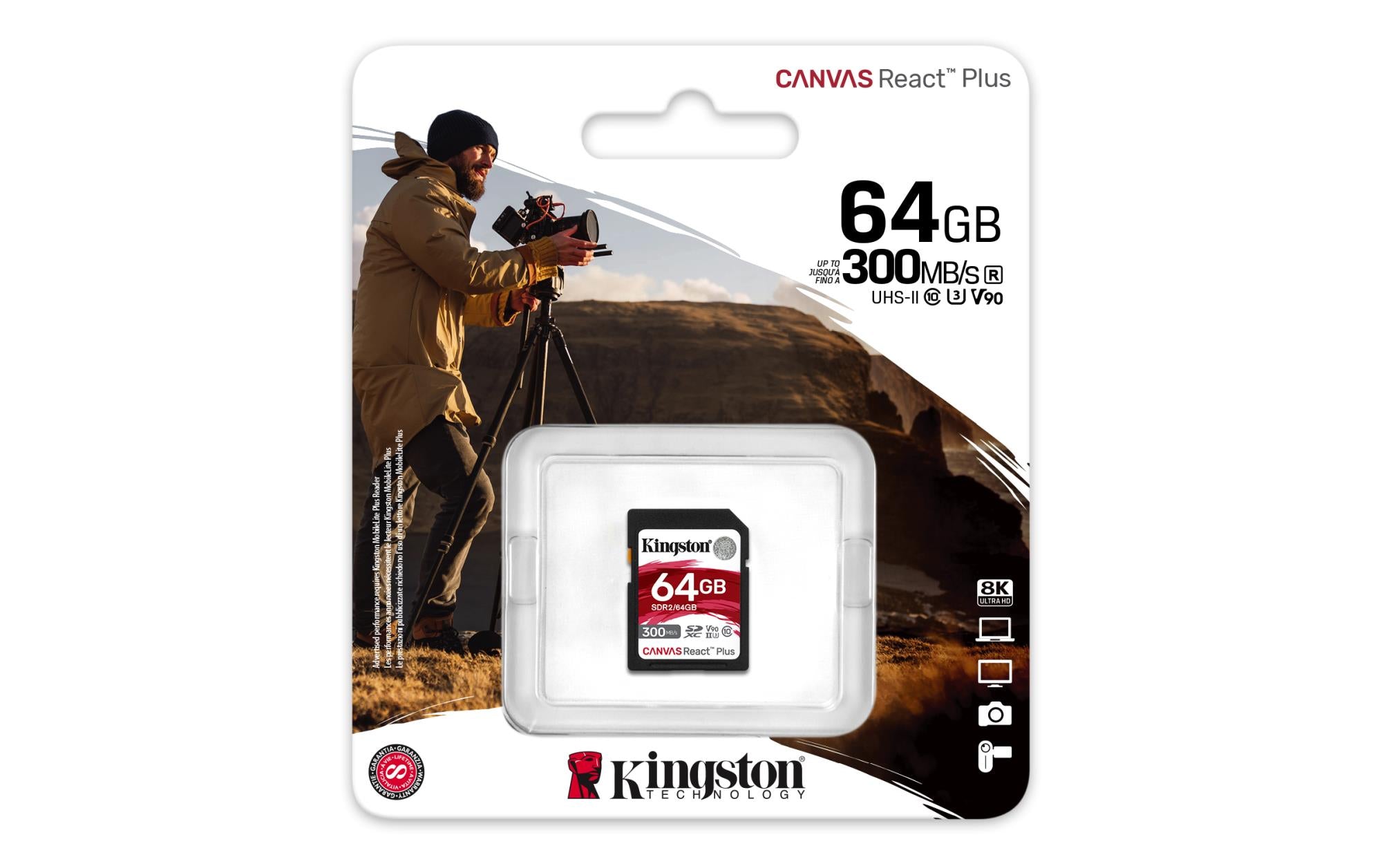 MEMORY SDXC 64GB C10/SDR2/64GB KINGSTON