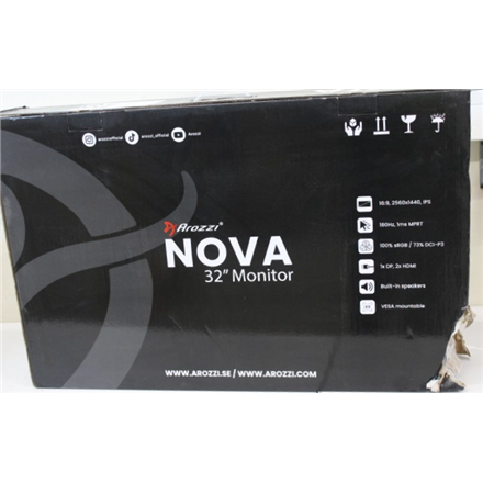 SALE OUT. Arozzi Nova 32" IPS, 180Hz, Computer Monitor - Purple | SALE OUT. Nova | 32 " | IPS | QHD | 16:9 | 180 Hz | 1