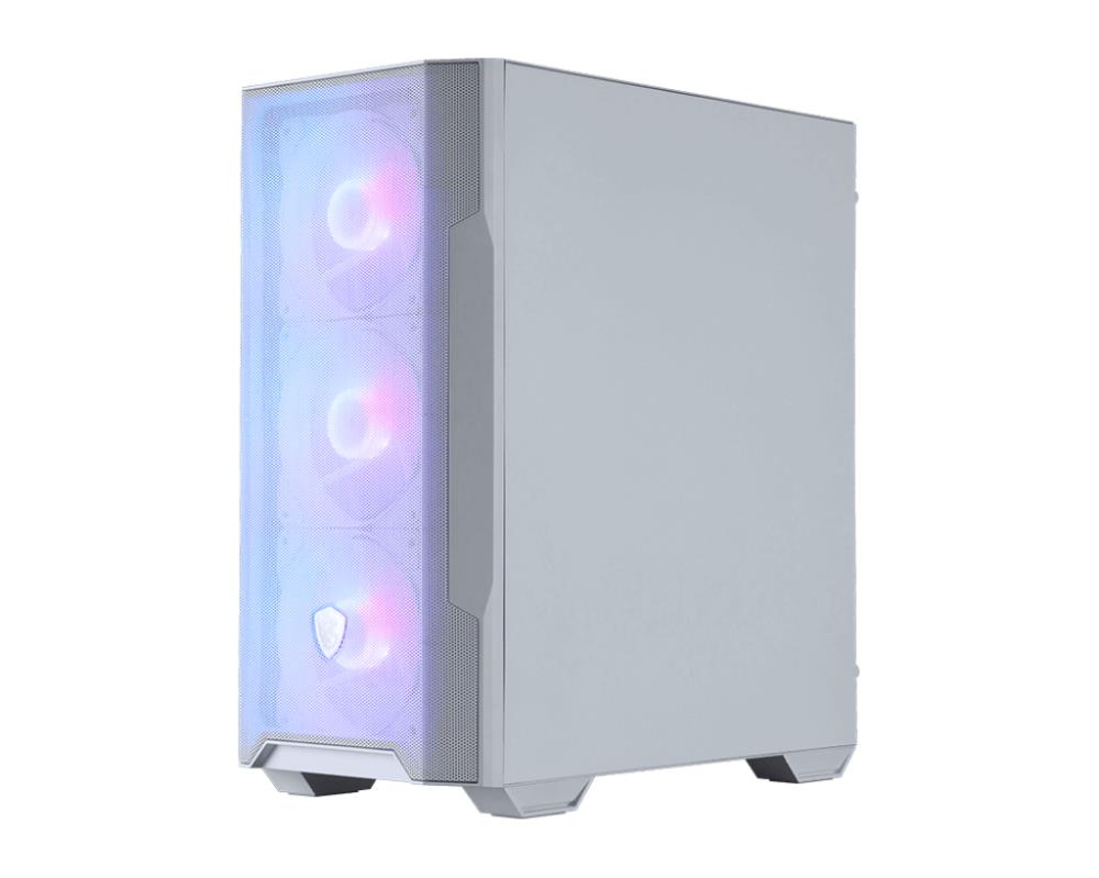 Case MSI MAG FORGE M100R / WHITE Micro Not included MicroATX MiniITX Colour White MAGFORGEM100RWHITE