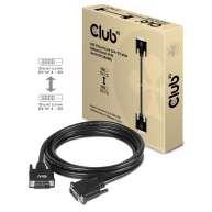CABLE DVI-D TO DVI-D 3M/M/M CAC-1223 CLUB3D