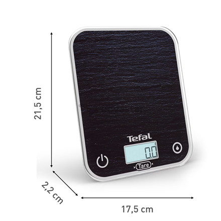 TEFAL Kitchen Scale | BC50D2V0 Optiss | Maximum weight (capacity) 5 kg | Display type LCD | Black