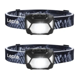 Set of 2 LEPRO 320015-2 200-lumen battery-powered headlamps - Image 1