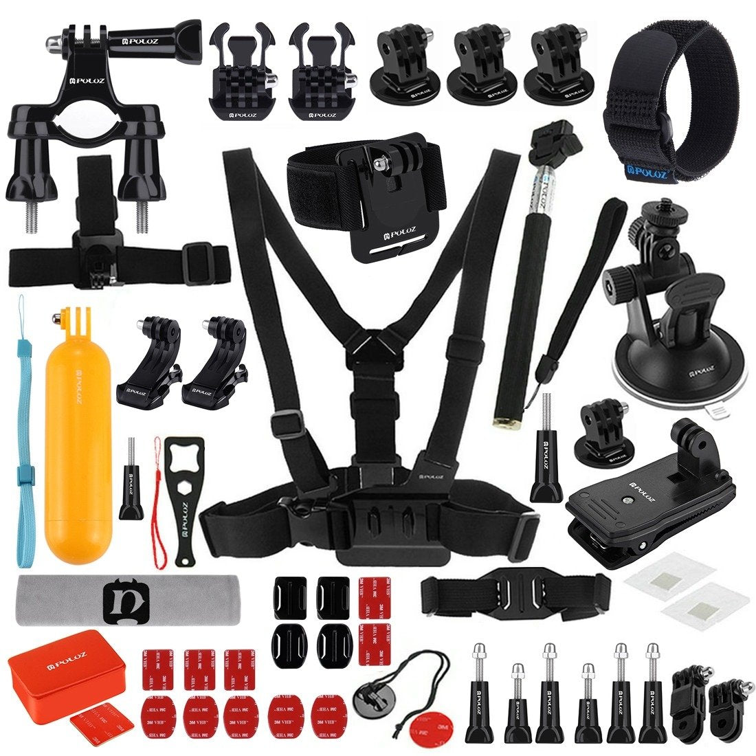 Set of 53 Puluz accessories for sports cameras PKT16 - Image 1