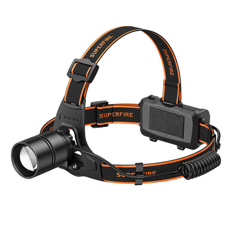 Superfire HL71 headlamp flashlight, 500 lm, USB, 5 modes - Image 1