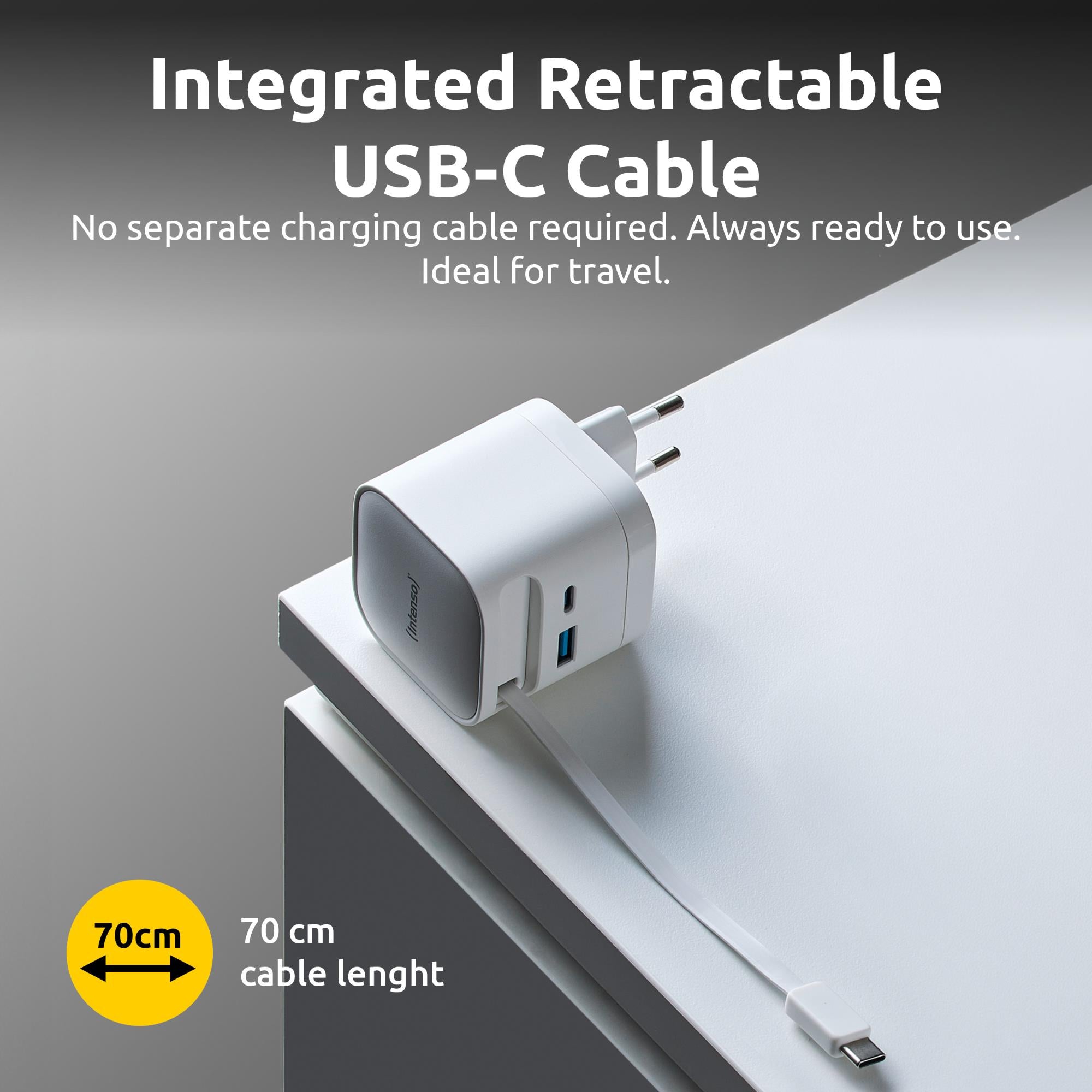 POWER ADAPTER 1XUSB-A/1XUSB-C/BLACK 7806522 INTENSO