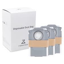 Vacuum Cleaner Accessory ROBOROCK Disposable Dust Bag 3-pack White For OC0/Q70+/Q70 Max+/OC5/Q75+/Q75 Max+/Q55+/O35/S75 MaxV Ultra/S70 Pro Ultra/S80 Pro Ultra/S85 Pro Ultra/OC0-D/S80+/Q80 Max+/OC5-D/S85+/Q85 Max+/Q55 Pro+/S70 Max Ultra/S75 Max Ultra/Q55