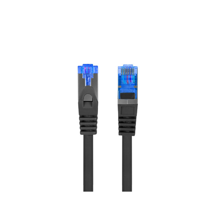 Lanberg | Patchcord Cat.6A S/FTP LSZH CCA Fluke Passed | PCF6A-10CC-1000-BK | 10 m | Black