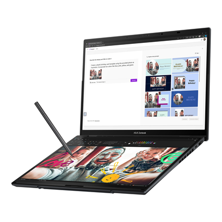 Asus | Zenbook Duo UX8406CA-QL287W | Inkwell Gray | 14 " | OLED | Touchscreen | FHD | 1920 x 1200 pixels | Intel Core Ul