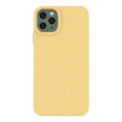 Eco Case Case for iPhone 11 Pro Max Silicone Cover Phone Cover Yellow — Hurtel