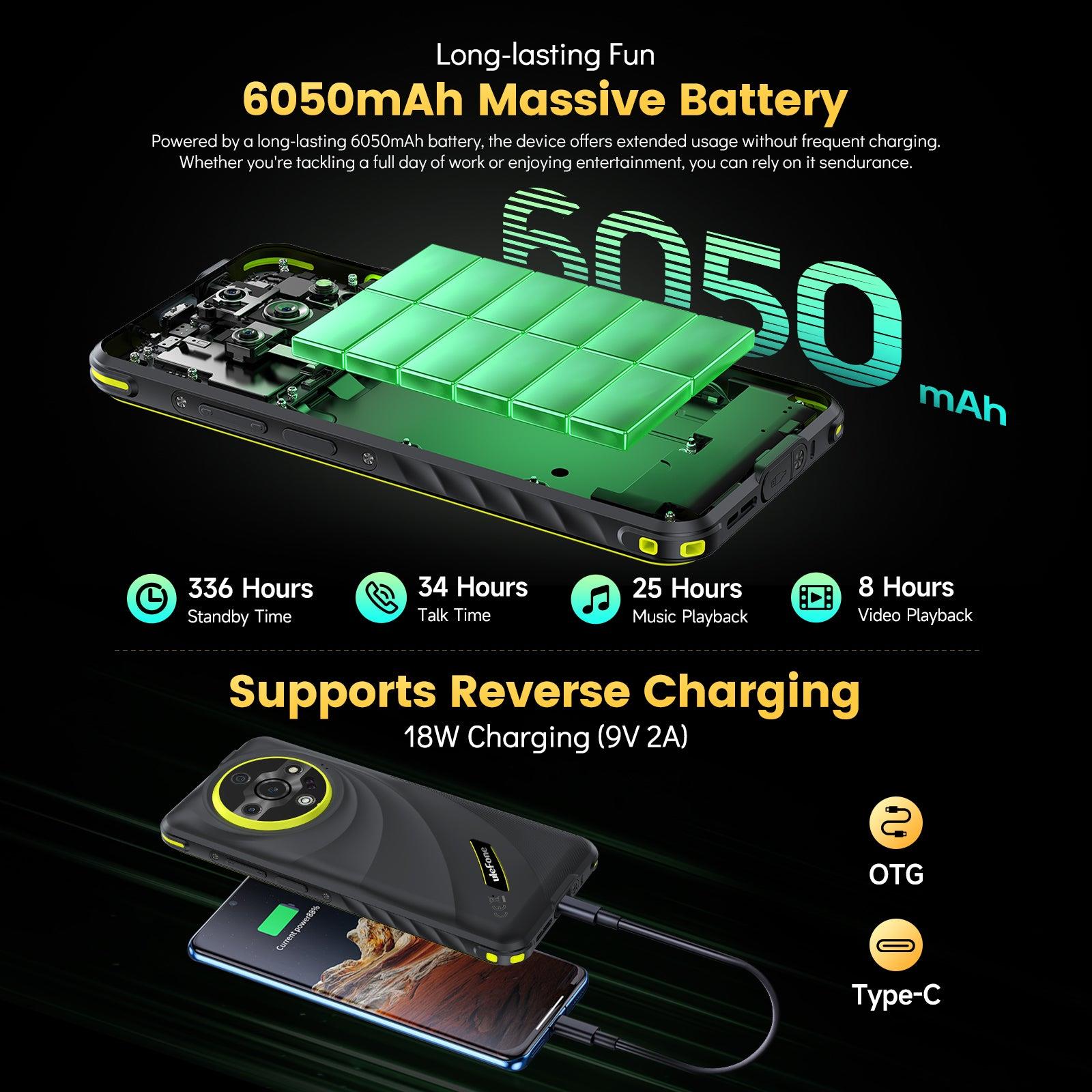 MOBILE PHONE ARMOR X31 PRO/8/256GB BLACK ULEFONE
