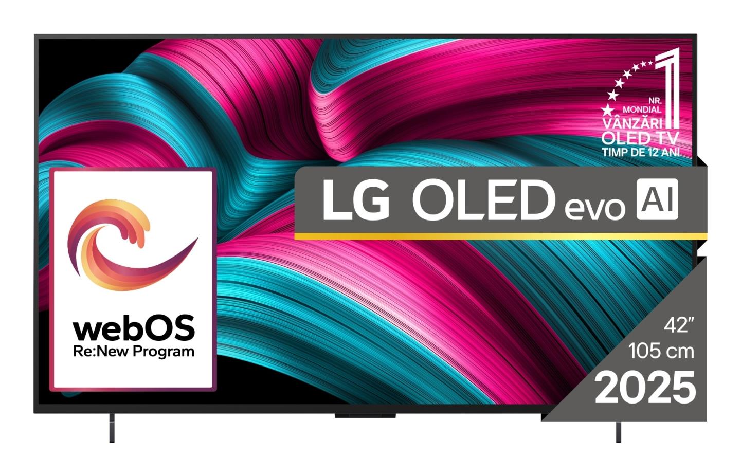 TV Set LG 42" OLED/4K/Smart 3840x2160 Wireless LAN Bluetooth webOS Black OLED42C51LA