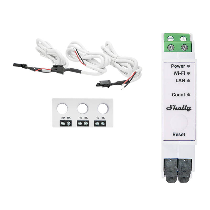 Shelly Pro 3EM-3CT63 WIFI 1/3-way power consumption meter - Image 1