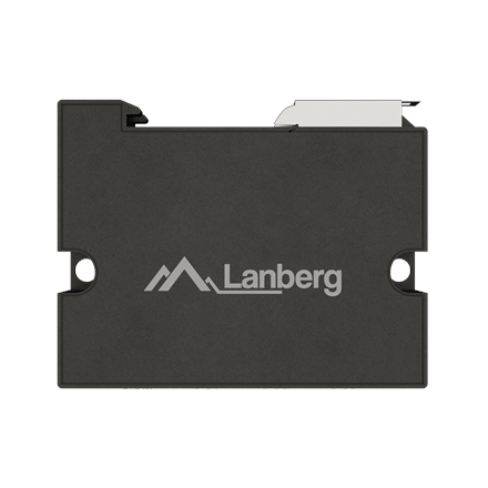 Lanberg Switch PoE Extender 1xIn 3xOut Fast Ethernet Din Rail at 30W metal clips | DIN-FE4-AT-30W